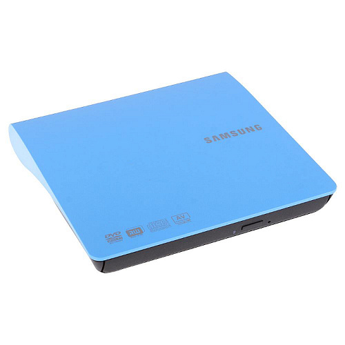 Внешний привод DVD-RW Samsung SE-208AB/TSLS DVD±R/±RW USB 2.0 синий