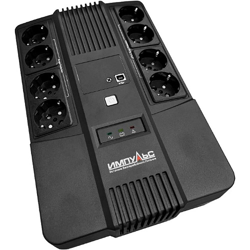 ИБП Импульс Мастер 600, 600ВА/360Вт, LED, USB, RJ11/RJ45, SCHUKOx8