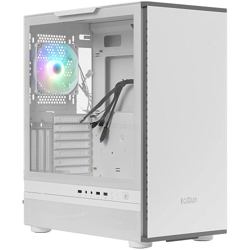 Корпус ATX Miditower PcCooler IE200 WH White