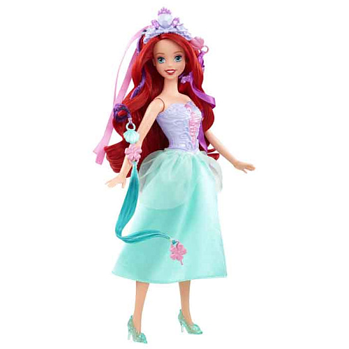 Кукла Mattel Принцессы Disney Модные прически с аксессуарами Белль BDJ48