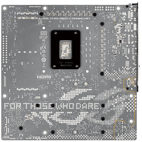 Материнская плата ASUS ROG Strix B860-G Gaming WiFi B860 Soc-1851 4xDDR5, 4xSATA3, RAID, 4хM.2, 1xPCI-E16x, 4xUSB3.2, 2xUSB3.2 Type C, DP, HDMI, WiFi, 2.5Glan,mATX