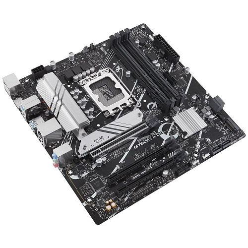 Материнская плата ASUS Prime B760M-A D4-CSM B760 Socket-1700 4xDDR4, 4xSATA3, RAID, 2xM.2, 3xPCI-E16x, 2xUSB3.2, DP, 2xHDMI, 2.5Glan, mATX