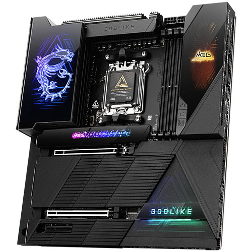 Материнская плата MSI MEG X870E Godlike Socket-AM5 AMD X870E 4xDDR5, 4xSATA3, RAID, 5xM.2, 2xPCI-E16x, 8xUSB3.2, 5xUSB3.2 Type C, DP, WiFi, 2xGlan, ATX Ret