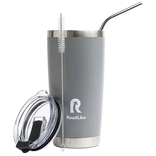 RoadLike Термокружка City Mug, серый, 0,57 л.