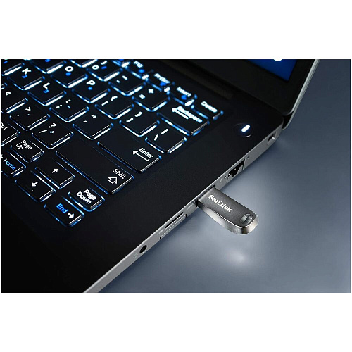 USB Flash накопитель 128GB SanDisk CZ74 Ultra Luxe (SDCZ74-128G-G46) USB 3.0 Серебристый