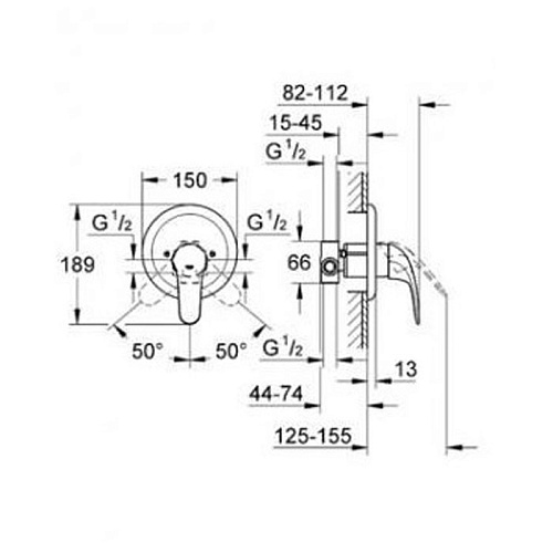Смеситель для душа Grohe Euroeco 19378000