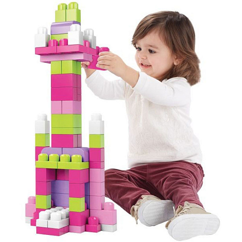 Конструктор Mattel Mega Bloks First Builders из 60 деталей CYP67 (голубой)