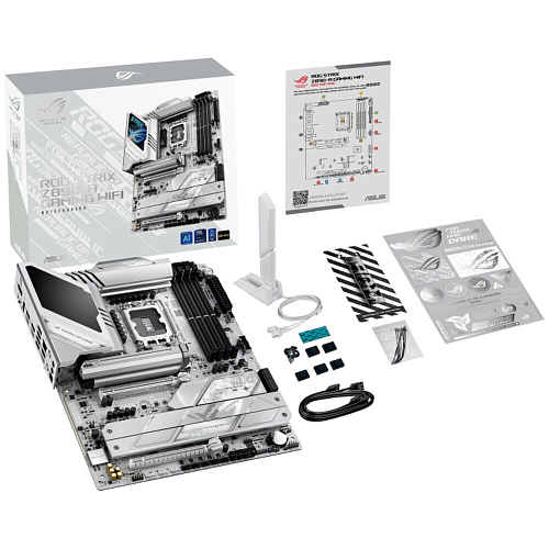 Материнская плата ASUS ROG Strix Z890-A Gaming WiFi Z890 Soc-1851 4xDDR5, 4xSATA3, RAID, 5xM.2, 2xPCI-E16x, 8xUSB3.2, 2xUSB3.2 Type C, DP, HDMI, WiFi, 2.5Glan, ATX