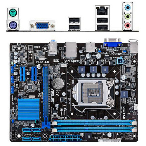 Материнская плата ASUS H61M-E Socket-1155 H61 2xDDR3, 1xPCI-E 16x, GLan, mATX Ret