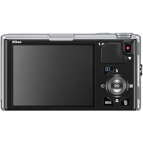 Компактная фотокамера Nikon Coolpix S9500 Silver (18.1 Mpix, 3"LCD, 22x zoom, 1920x1080p)