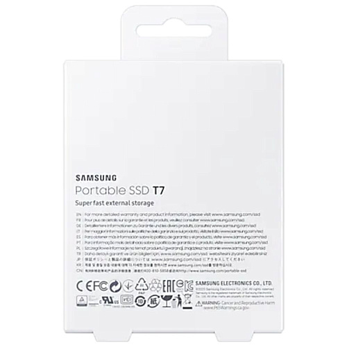 Внешний SSD-накопитель 2Tb Samsung T7 MU-PC2T0H/WW (SSD) USB 3.2 Type C Синий