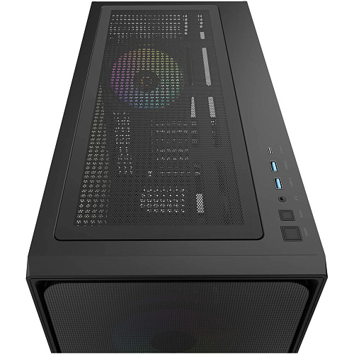 Корпус ATX Miditower Ocypus Delta C70 BK ARGB Black УЦЕНКА