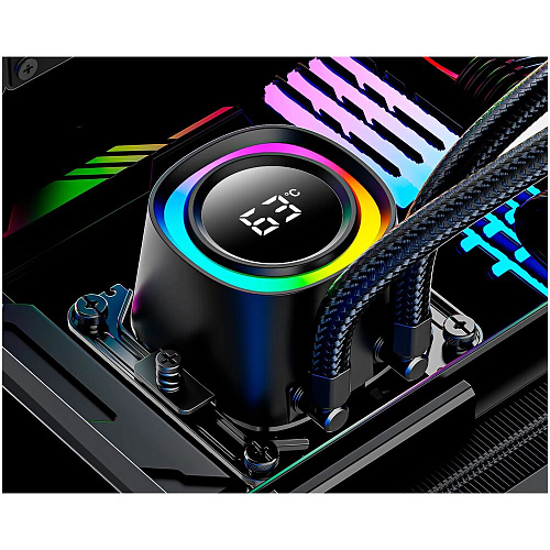 Система водяного охлаждения ID-Cooling FX240 TD Black ARGB 1150/1155/S1156/1151/1200/1700/1851/1954, AM4/AM5