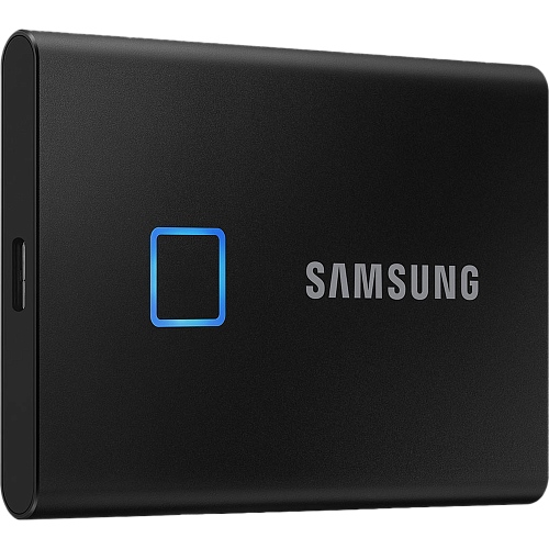 Внешний SSD-накопитель 2Tb Samsung T7 Touch MU-PC2T0K/WW (SSD) USB 3.2 Type C Черный