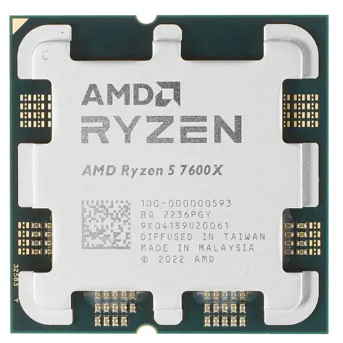 Процессор AMD Ryzen 5 7600X, 4.7ГГц, (Turbo 5.3ГГц), 6-ядерный, L3 32МБ, Сокет AM5, BOX