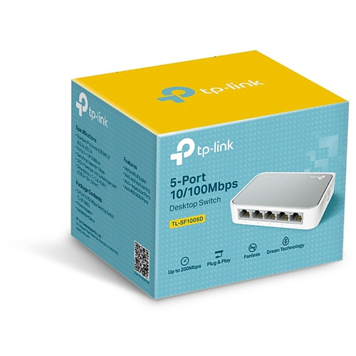 Коммутатор TP-LINK TL-SF1005D неуправляемый 5 портов 10/100Мбит/с
