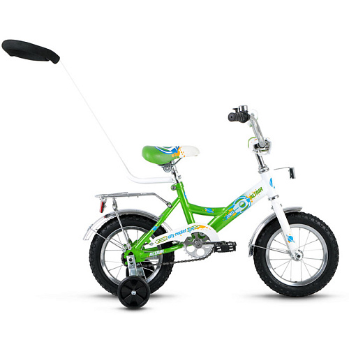 Двухколесный велосипед ALTAIR CITY BOY 12 (12" 1 ск.) белый/зеленый