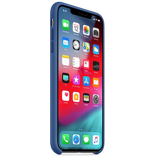 Чехол для Apple iPhone Xs Max Silicone Case Delft Blue