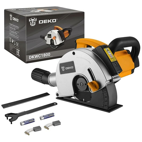 Штроборез Deko DKWC1800W, 125 мм, 1800 Вт, лазерный указатель 083-1098 УЦЕНКА