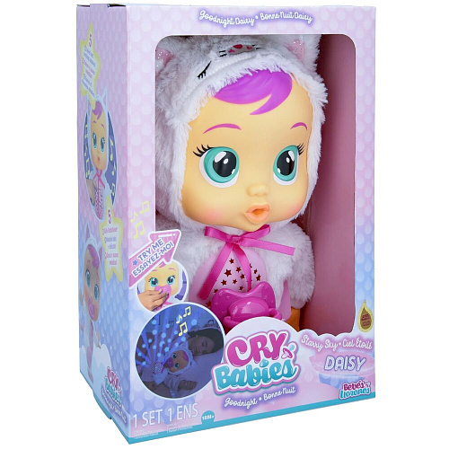 Кукла IMC Toys Crybabies Кукла Спокойной ночи, Дейзи! Звездное небо интерактивная 40958