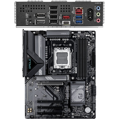 Материнская плата Gigabyte B840 Eagle WiFi6E Socket-AM5 AMD B840 4xDDR5, 4xSATA3, RAID, 3xM.2, 4xPCI-E16x, 3xUSB3.2, 1xUSB3.2 Type C, DP, HDMI, WiFi, 2.5Glan ATX