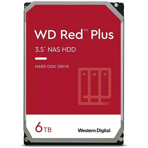 Внутренний жесткий диск 3,5" 6Tb Western Digital (WD60EFPX) 256Mb 5400rpm IntelliPower SATA3 Red Plus