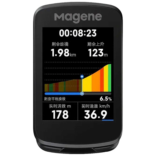 Magene Велокомпьютер GPS C606 V2 тип BI, черный