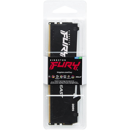 Модуль памяти DIMM 8Gb DDR5 PC48000 6000MHz Kingston Fury Beast RGB Black EXPO (KF560C36BBEA-8)