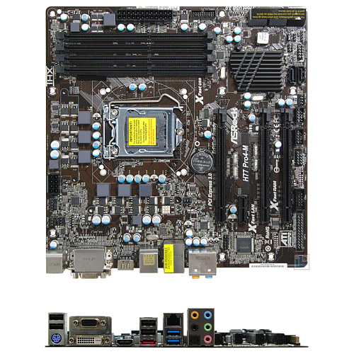 Материнская плата ASRock H77 PRO4-M H77 Socket-1155 4xDDR3, 4xSATA3, 3xPCI-E16x 3.0, 4xUSB3.0, Raid, 1xeSATA, GbLAN mATX