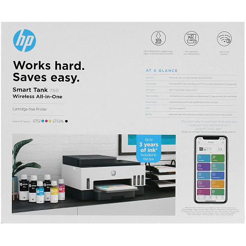 МФУ HP Smart Tank 750 6UU47A цветное А4