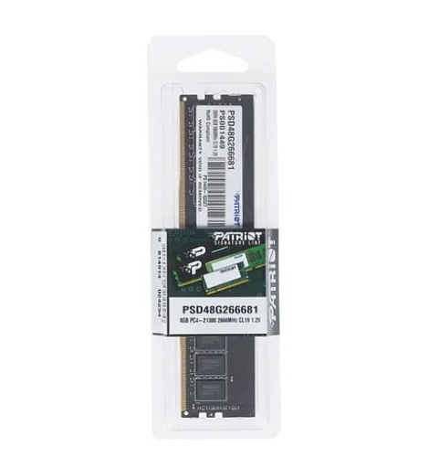 Модуль памяти DIMM 8Gb DDR4 PC21300 2666MHz Patriot Memory (PSD48G266681) УЦЕНКА