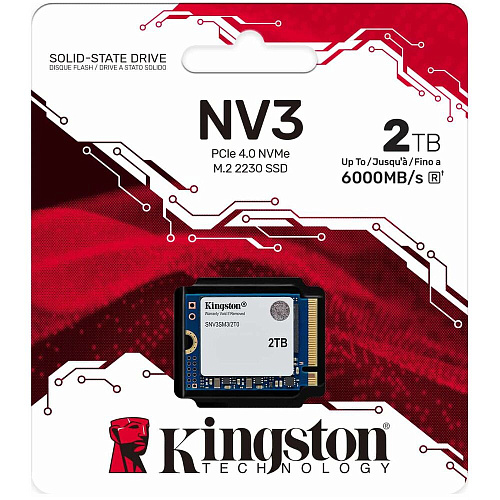 Внутренний SSD-накопитель 2000Gb Kingston NV3 SNV3SM3/2T0 M.2 2230 PCIe NVMe 4.0 x4 УЦЕНКА
