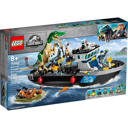 LEGO Jurassic World Побег барионикса на катере 76942