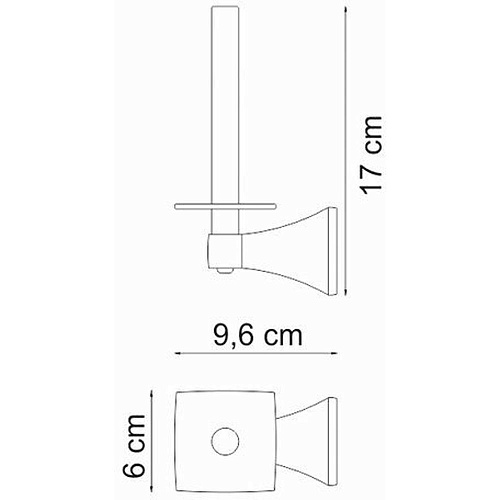 Держатель туалетной бумаги WasserKRAFT Wern K-2597