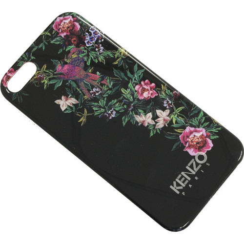Чехол для iPhone 5 / iPhone 5S Kenzo Exotic Cover + пленка на экран пластик черный