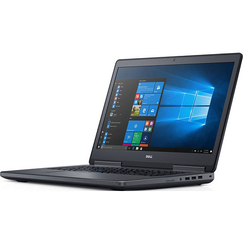 Ноутбук Dell Precision 7720 Core i7 6820HQ/16Gb/2Tb+256Gb SSD/NV Quadro M1200 4Gb/17.3" FullHD/FPR/Win7 Pro+Win10 Pro