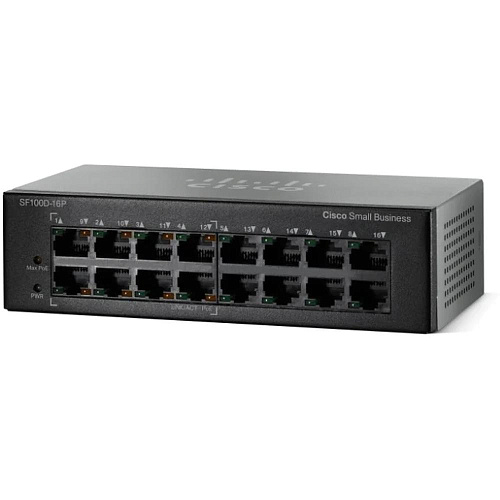 Коммутатор Cisco SF110D-16HP-EU