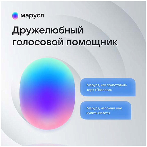 Умная колонка Капсула Мини с голосовым помощником Маруся от VK Blue