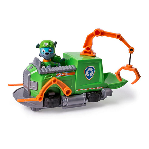 Spin Master Nickelodeon Paw Patrol Машинка спасателя и щенок Рокки 16601 (буксир)