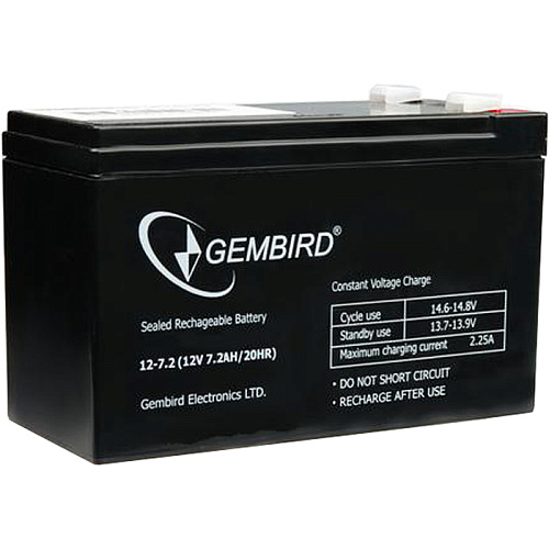ИБП Батарея Gembird BAT-12V7.2AH, 12V 7.2Ah