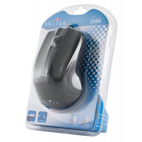 Мышь Oklick 225M Black проводная