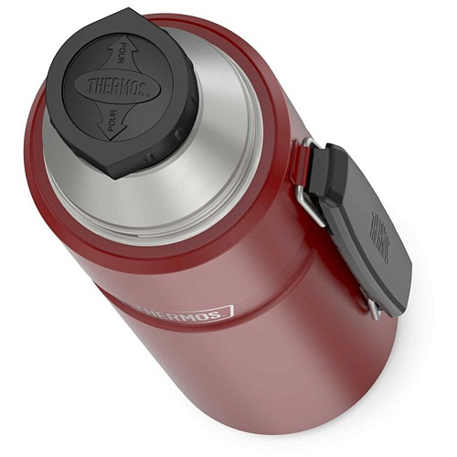 Thermos Термос KING SK2010 Rustic Red, карминно-красный, 1,2 л.