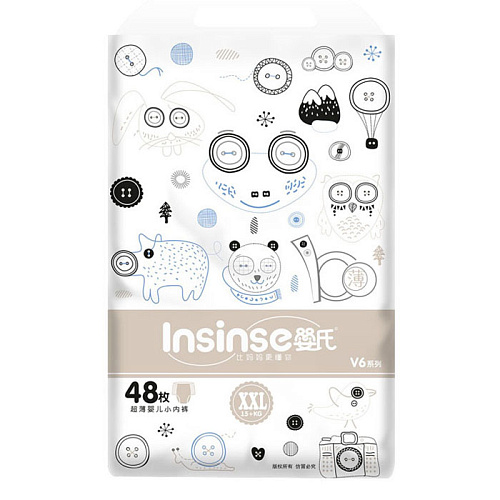 Трусики-подгузники Insinse V6 XXL (15+ кг) 48 шт