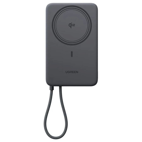 Внешний аккумулятор Ugreen PB570 (75982B) MagFlow Air Ultra-Slim Magnetic 10000mAh 30W Space Gray