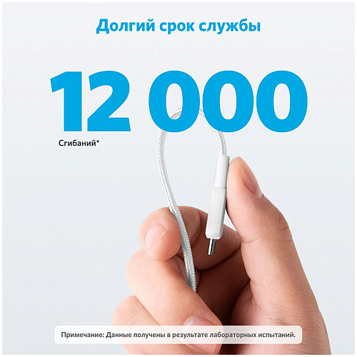 Кабель Type C - Type C 1.8m Anker Power Line 322 60W белый