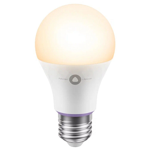 Умная лампочка Яндекс YNDX-00501 White, E27, Wi-Fi, 8Вт