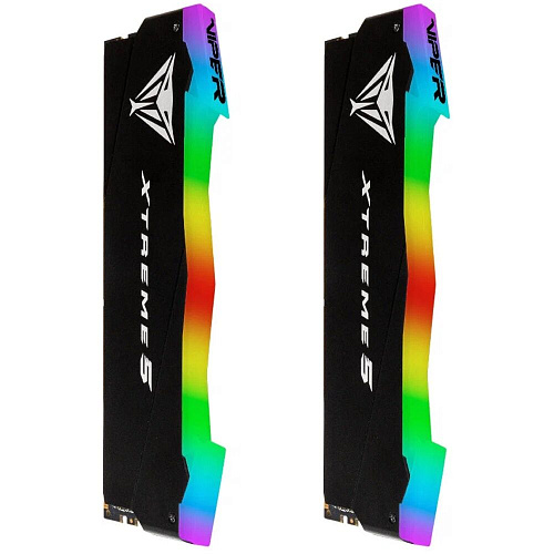 Модуль памяти DIMM 32Gb 2х16Gb DDR5 PC60800 7600MHz Patriot Memory Viper Xtreme 5 RGB (PVXR532G76C36K)
