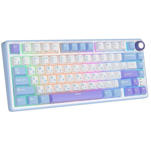 Клавиатура Royal Kludge R75 (RK Silver Switch) RGB (русская раскладка) Taro Milk