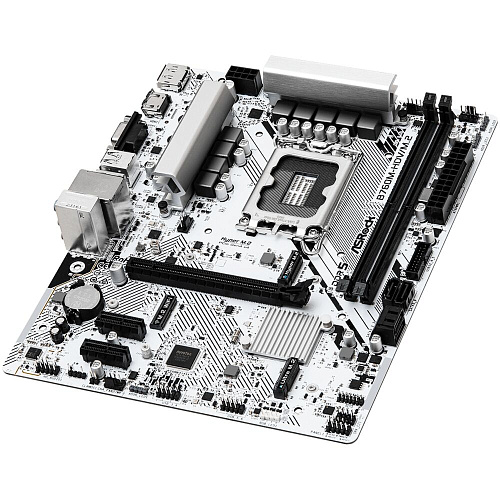 Материнская плата ASRock B760M-HDV/M.2 B760 Socket-1700 2xDDR5, 4xSATA3, RAID, 2xM.2, 1xPCI-E16x, 3xUSB3.2, 1xUSB3.2 Type C, D-Sub, DP, HDMI, 2.5Glan, mATX