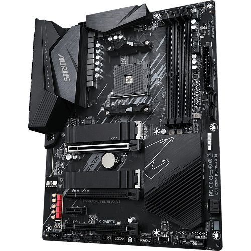 Материнская плата Gigabyte B550 AORUS Elite AX V2 Socket-AM4 AMD B550 4xDDR4, 4xSATA3, RAID, 2xM.2, 3xPCI-E16x, 5xUSB3.2, DP, HDMI, WI-Fi, Glan, ATX Ret УЦЕНКА